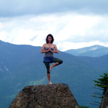 yoga in mountains